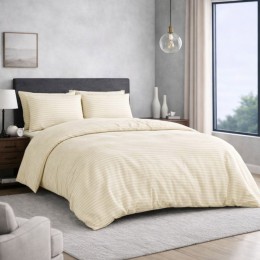 Комплект постельного белья SoundSleep Stripy Crem бязь двуспальный 175х215 см кремовый (22800005027433)