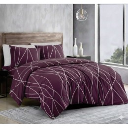 Комплект постельного белья SoundSleep Marsala Wave бязь-голд двуспальный 175х215 см (2800005071825)