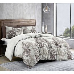 Комплект постельного белья SoundSleep Fern бязь двуспальный 175x205 см бежевый (2800004979801)