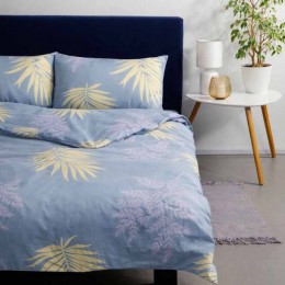 Комплект постельного белья SoundSleep Azure Leaves бязь односпальный 143х210 см голубой (2800005034523)