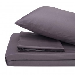 Комплект постельного белья SoundSleep Lelitt Grey сатин евро 200х220 см серый (93568401)