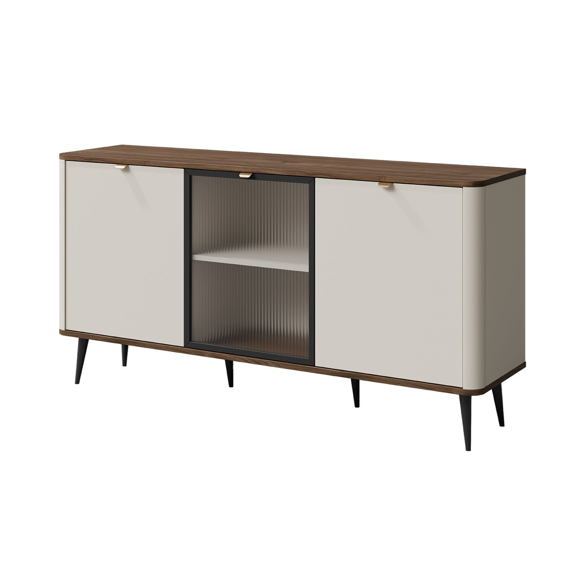 Комод MARLY REG 7 160х82х40 кашемір / горіх