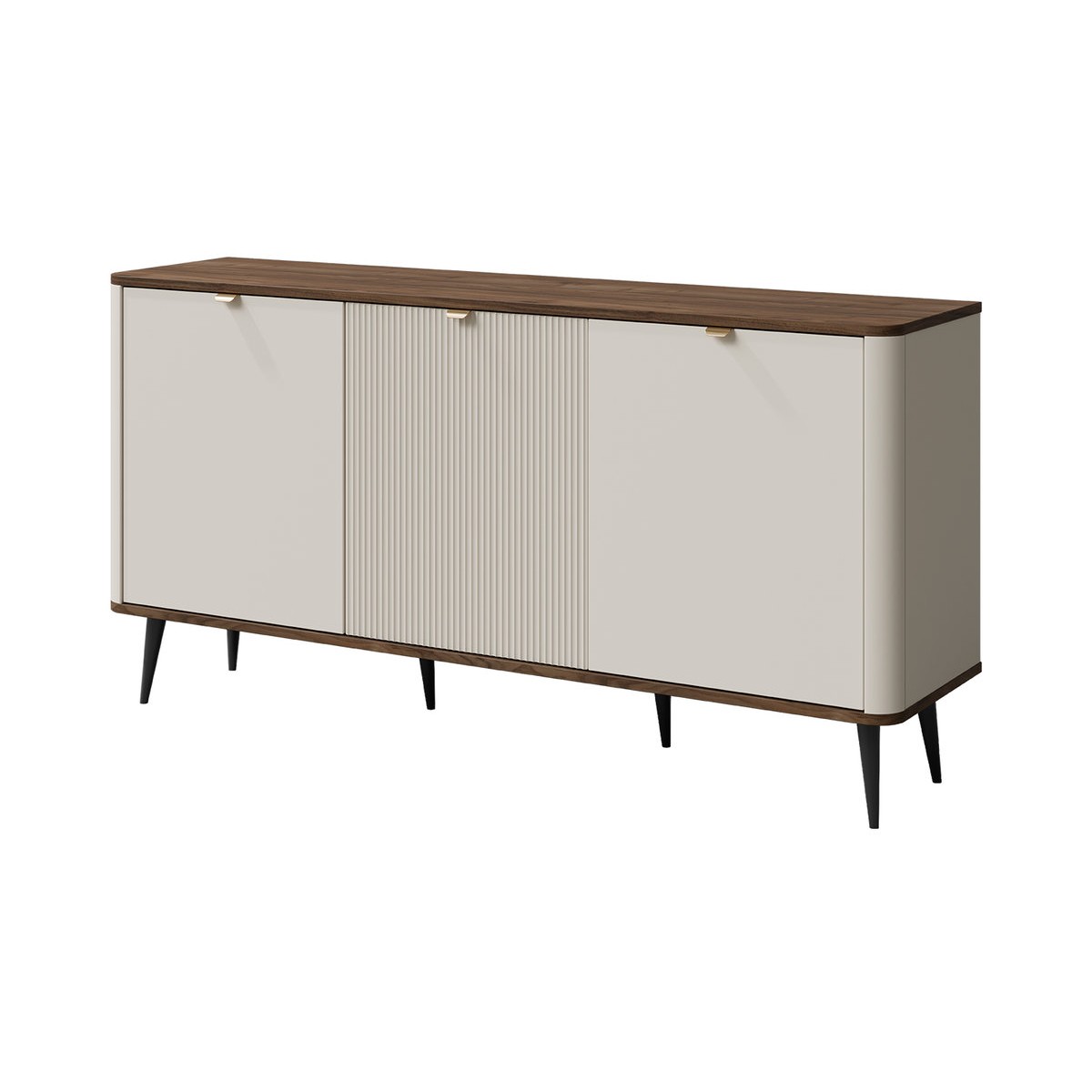 Комод MARLY REG 8 160х82х40 кашемір / горіх