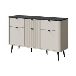 Комод MARLY REG 10 130х82х40 кашемір / сірий