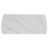 Стіл DUBLIN CERAMIC 120(180)*80 білий глянець/чорний каркас