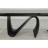 Стіл JULIAN CERAMIC 160(240)*90 сірий мат/чорний