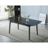 Стіл BERLIN CERAMIC 140(180)*80 чорний мат/чорний каркас Стіл BERLIN CERAMIC 140(180)*80 чорний мат/чорний каркас
