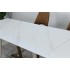 Стіл BIANCO LUXE CERAMIC 160(240)*90 білий мат/білий+золото