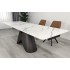 Стіл AGNES CERAMIC 160(240)*90 білий позолочений мат/коричневий Стіл AGNES CERAMIC 160(240)*90 білий позолочений мат/коричневий