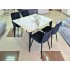 Стіл NORMAN CERAMIC 120*90 gold Phoenix глянець/чорний каркас