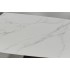 Стіл GILBERT CERAMIC 160(240)*90 білий мат/чорний
