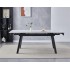 Стіл OSLO CERAMIC 120(180)*80 білий глянець/чорний каркас