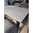 Стіл NORMAN CERAMIC 140*90 Muie White глянець/чорний каркас