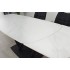 Стіл TYLER CERAMIC 160(240)*90 білий мат/чорний