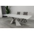 Стіл LAURA CERAMIC 160(240)*90 білий мат/білий