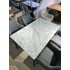 Стіл NORMAN CERAMIC 140*90 Muie White глянець/чорний каркас