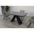 Стіл GREYSON CERAMIC 160(240)*90 сірий мат/чорний