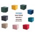 Пуф LORI VELVET чорний BL.19 Пуф LORI VELVET чорний BL.19