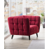 Крісло CASTELLO 1 VELVET бордо/венге BL.59