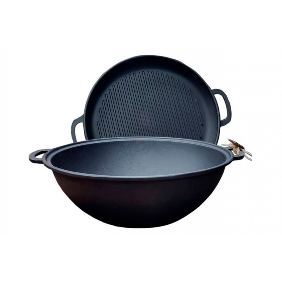 Казан чугунный Мy-dishes 340мм x 8л татарский (9.8кг) с крышкой-сковородою (Т405СР) Казан чугунный Мy-dishes 340мм x 8л татарский (9.8кг) с крышкой-сковородою (Т405СР)