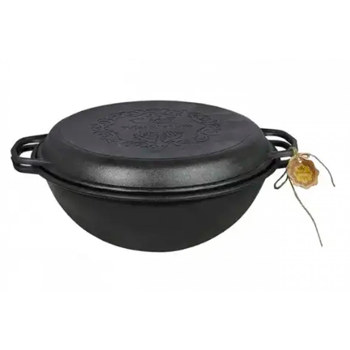 Казан чугунный Мy-dishes 400мм x 12л татарский с крышкой-сковородою гриль (V12CPGr) Казан чугунный Мy-dishes 400мм x 12л татарский с крышкой-сковородою гриль (V12CPGr)