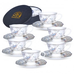  Кофейный сервиз "Dayton Blue" 12пр. (80 мл, 12 см) 1994-00