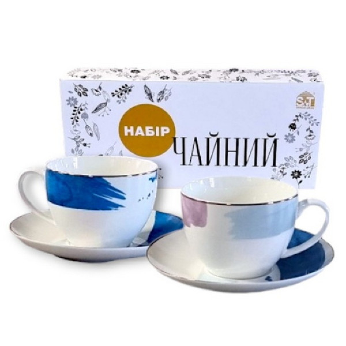  Сервіз чайний 12пр. Офелия (чашка -240мл.,блюдце-15 см) 1753-12