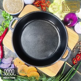   Жаровня чавунна 20*4 см з підставкою Horeca Т1011-01