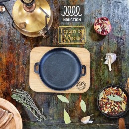 Т101-020 Жаровня чавунна 18*2,5см з підставкою Horeca