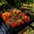  Сковорода чавунна 28*28*4см квадратна (гриль) з металевою ручкою 280-280-40MRgrill