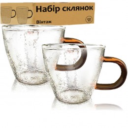  Набір склянок 4 шт. Вінтаж 250мл 203-1