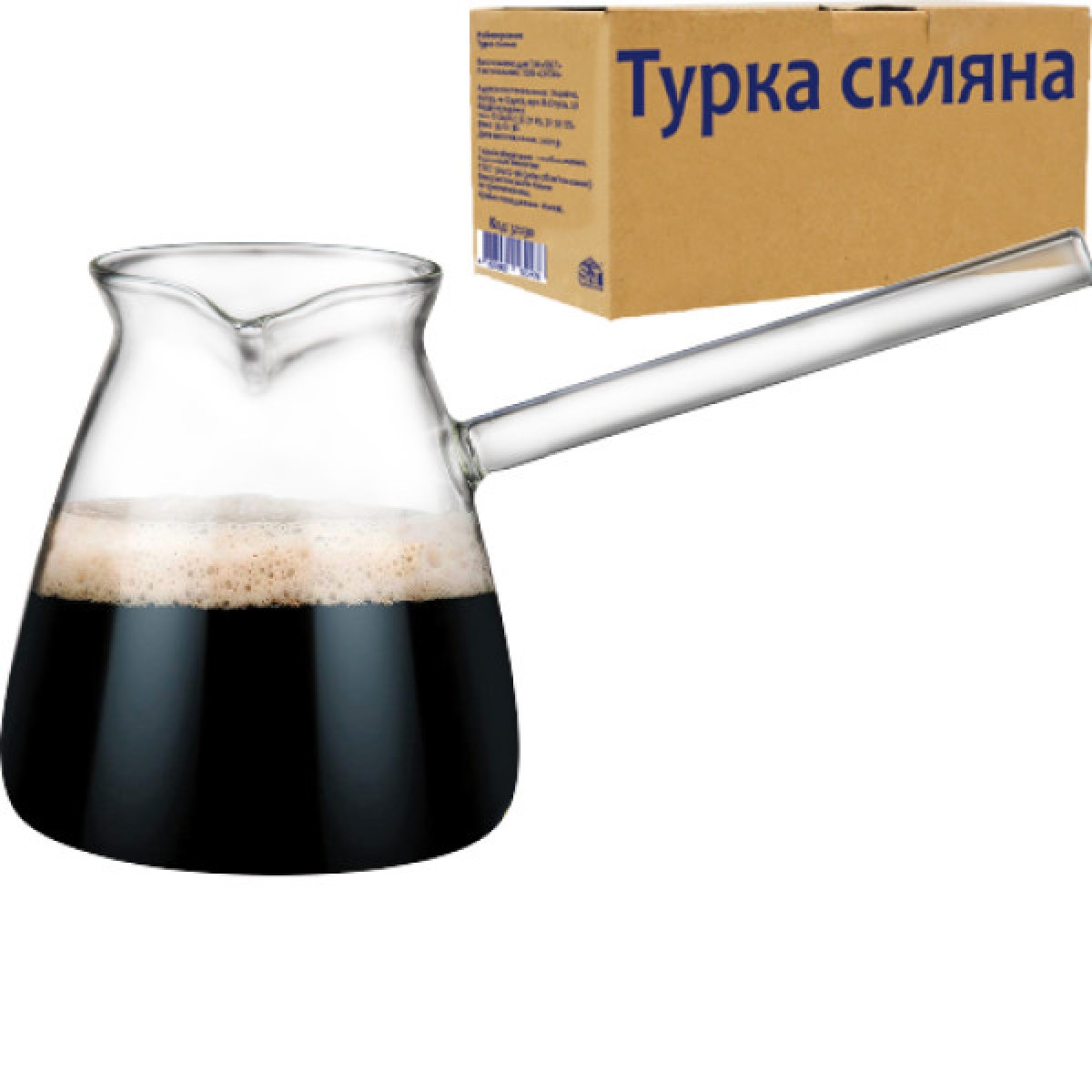  Турка скляна 580мл 32230