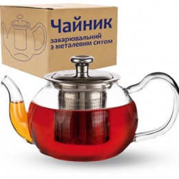  Чайник заварювальний з металевим ситом 580мл 32237