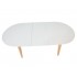 Стіл ALBERTO CERAMIC 160(200)*90 бежевий мат/дерево