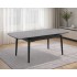 Стіл DUBLIN CERAMIC 120(180)*80 світло-сірий/чорний каркас