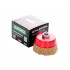Щетка торцевая Apro 85 мм x М14 рифленая (830426)
