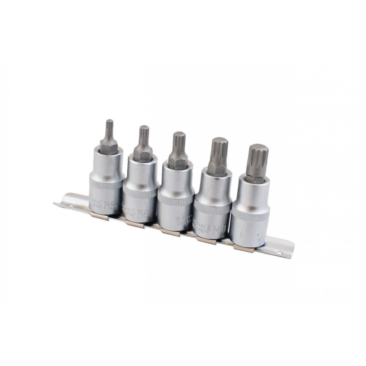 Набор сплайнов 1/2" Intertool 5 шт. (М5 6 8 10 и 12) (HT-1850) Набор сплайнов 1/2" Intertool 5 шт. (М5 6 8 10 и 12) (HT-1850)