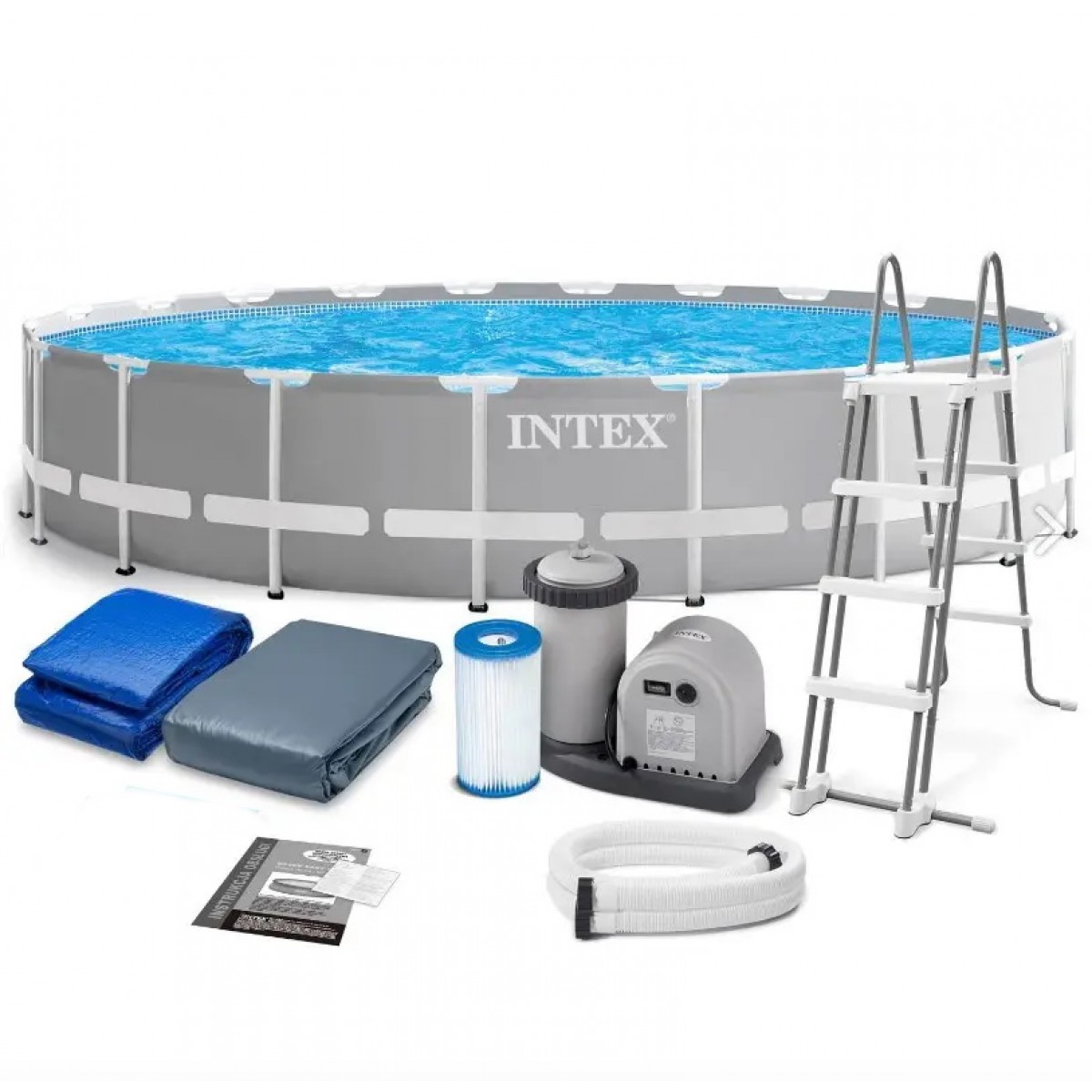 Intex 26756 (Диаметр 610 x Высота 132см) Каркасный бассейн Prism Frame Pool