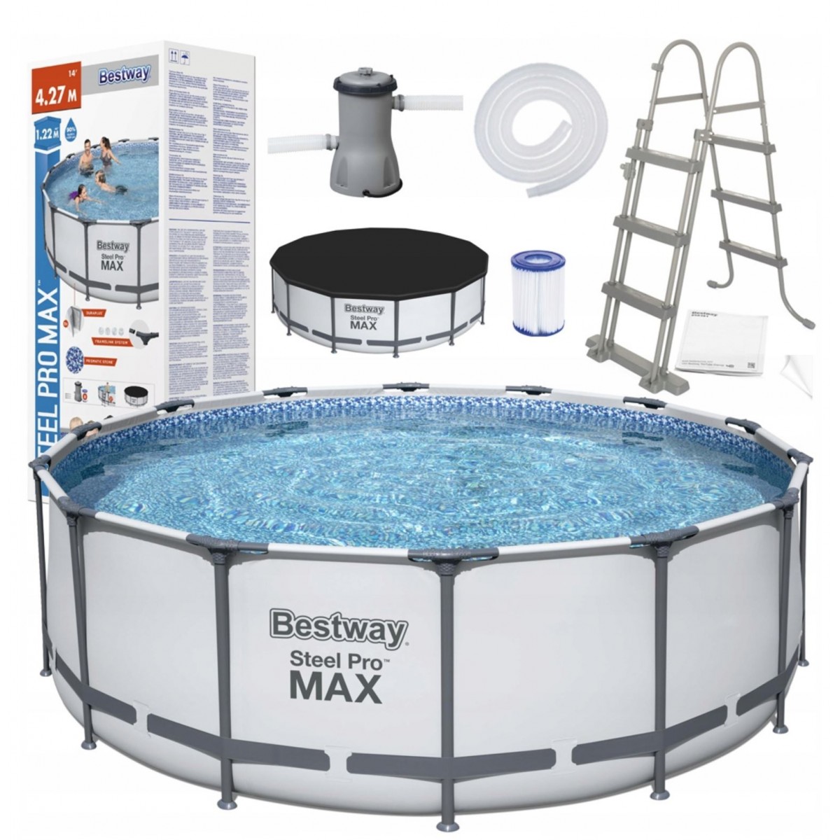 Bestway 5612x (Диаметр 427 x Высота 122см) Каркасный бассейн Bestway 5612x (Диаметр 427 x Высота 122см) Каркасный бассейн