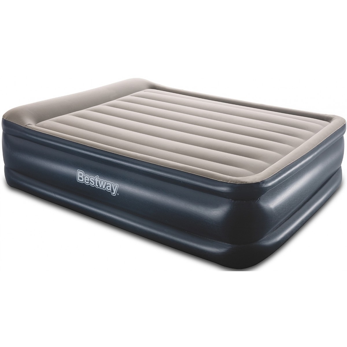 Bestway 67614 (203 x 152 x 56см) Надувная кровать с подголовником