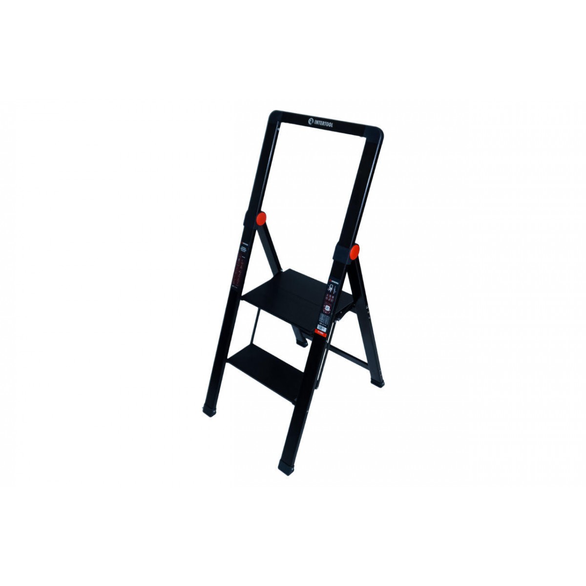 Стремянка Intertool 2 ступени x 456 мм Storm (LT-5002) алюминиевая 
