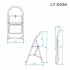 Стремянка Intertool 890 мм x 2 ступени 350 x 220 мм (LT-0036) сталь