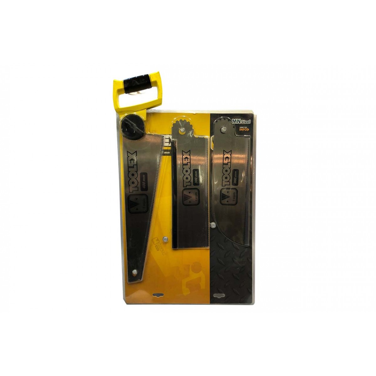 Ножовка по дереву Toolex 400мм x 2D + 2 полотна (34N01105)
