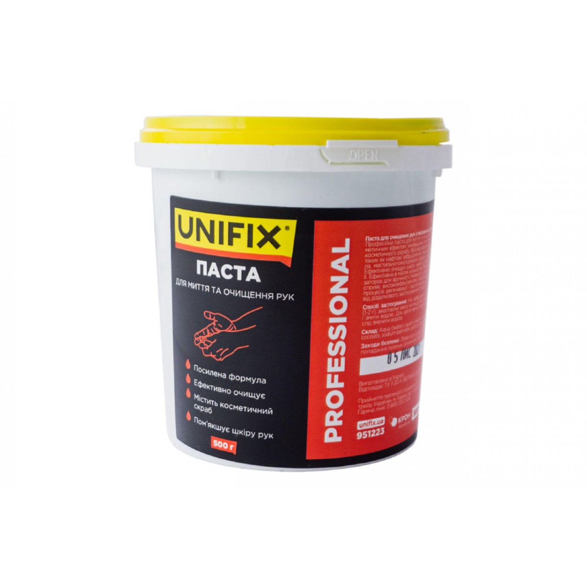 Паста для очистки рук Unifix 500 г PRO (951223)
