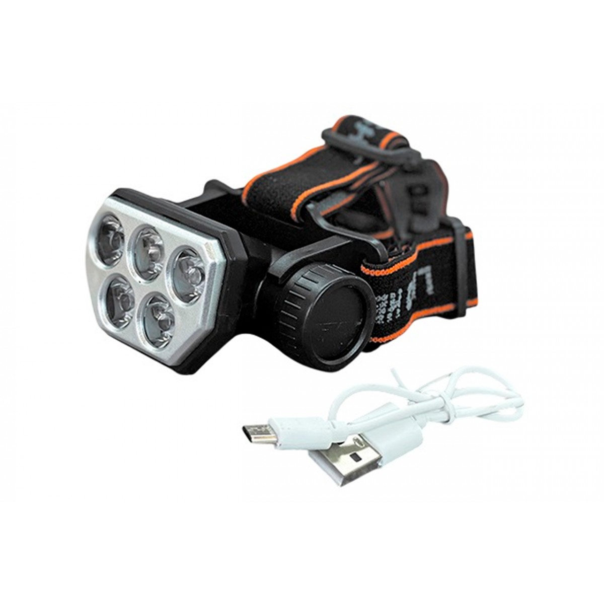 Фонарь налобный аккумуляторный 5LUMEN 3LM+2LED (MPH038283) Фонарь налобный аккумуляторный 5LUMEN 3LM+2LED (MPH038283)