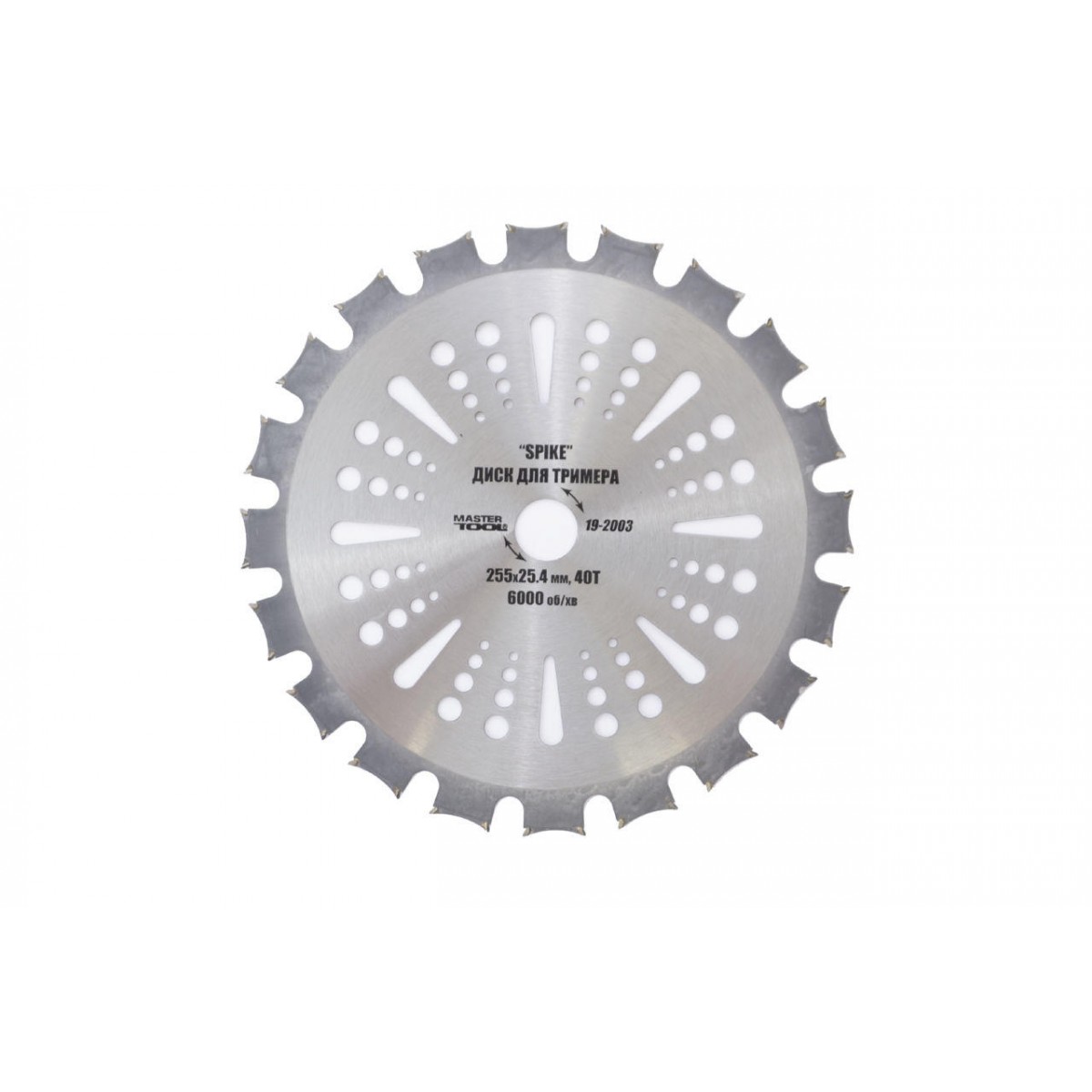 Диск для триммера Mastertool 255 мм x 40 Т Spike (19-2003)
