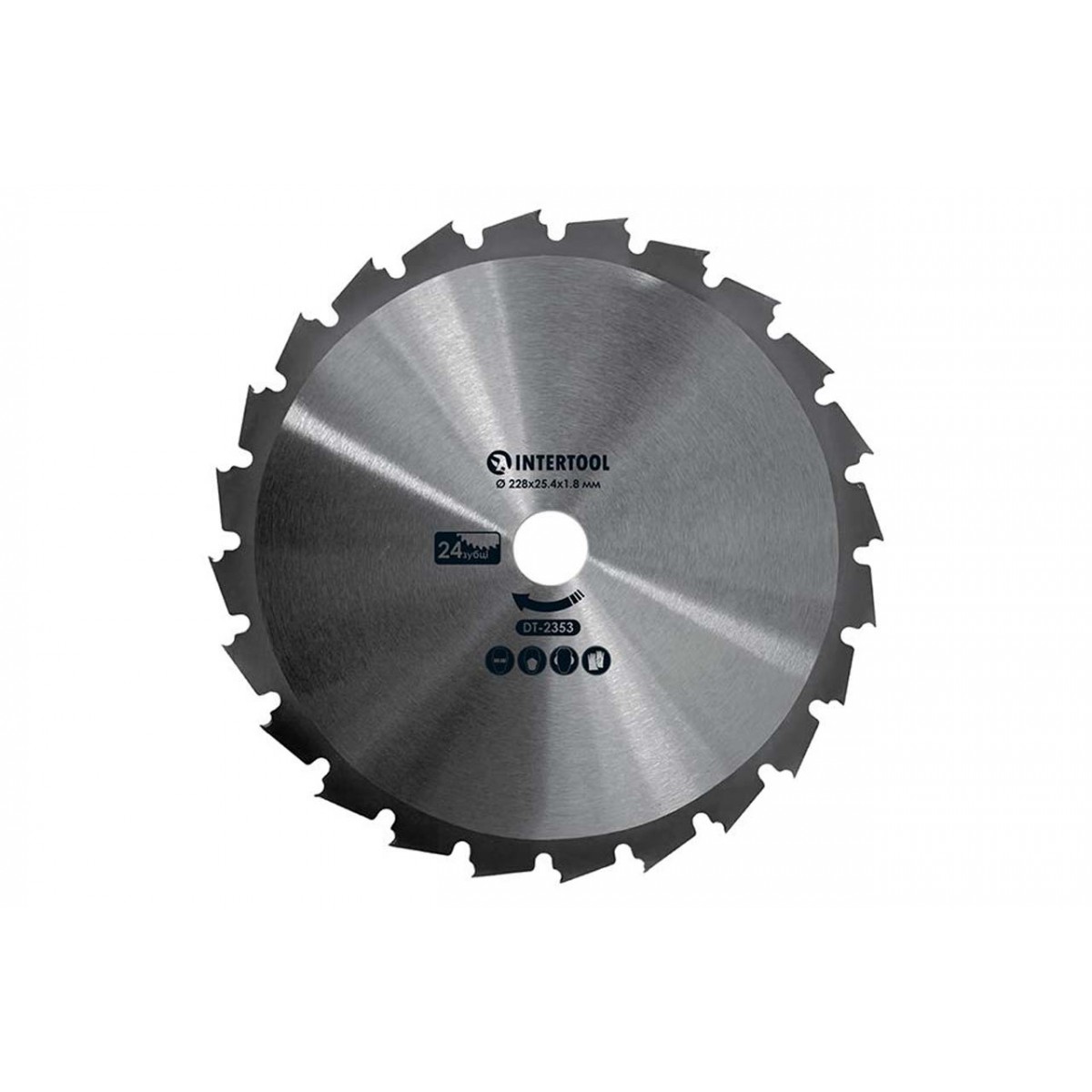 Диск для триммера Intertool 228мм x 24Т победитовый (DT-2353)