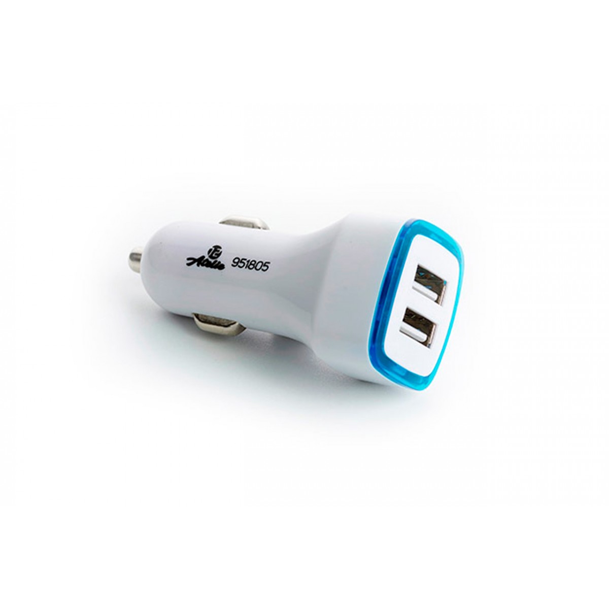 Автомобильное зарядное устройство 12 Atelie 2 USB x 5V x 2.1A квадрат белый (951805) Автомобильное зарядное устройство 12 Atelie 2 USB x 5V x 2.1A квадрат белый (951805)