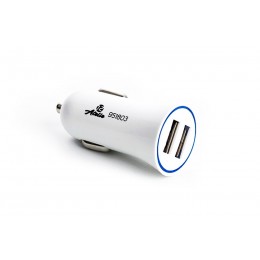 Автомобильное зарядное устройство 12 Atelie 2 USB x 5V x 2.1A белый (951803)