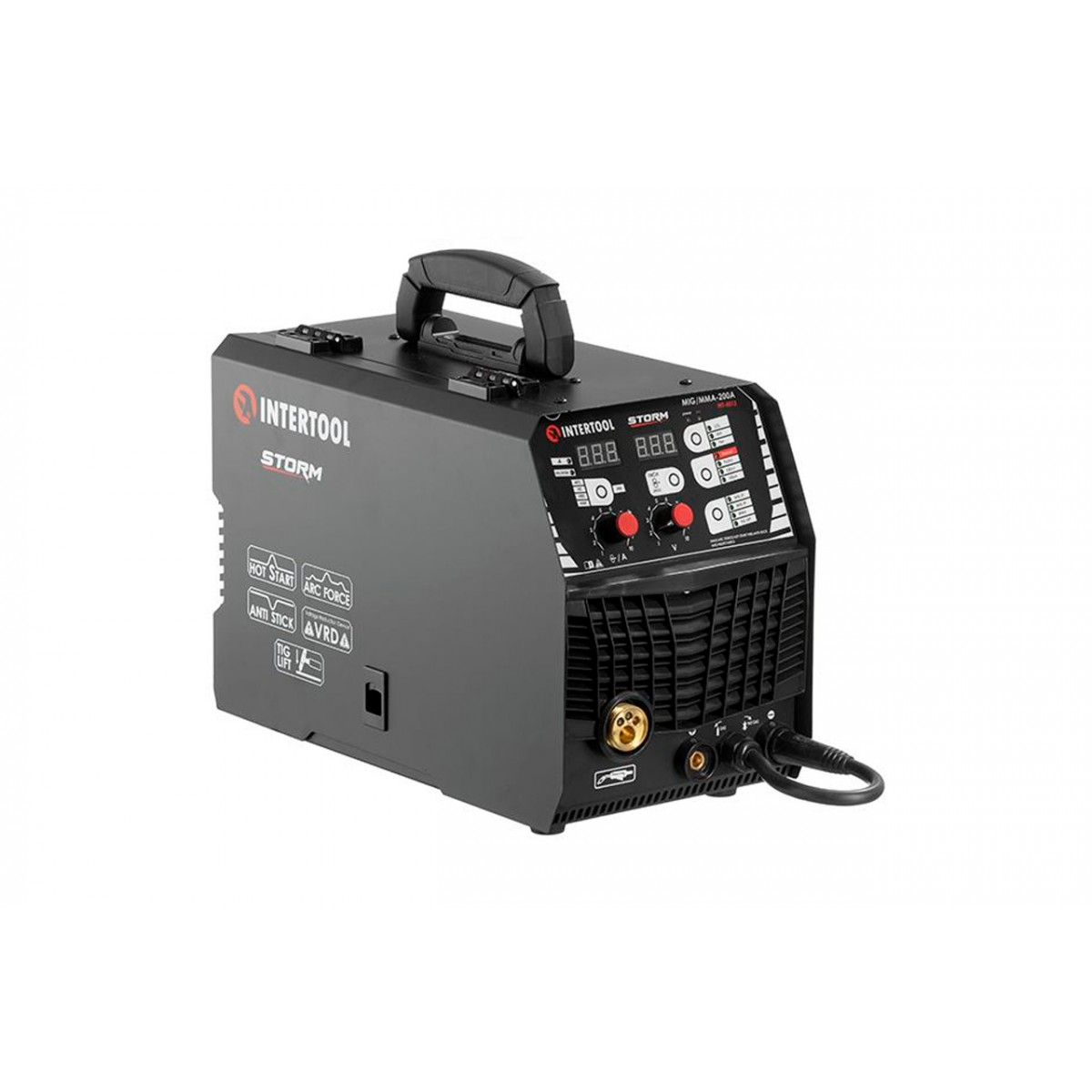 Полуавтомат инверторный Intertool-Storm MIG/MMA-200A x 5600Вт (WT-4012)